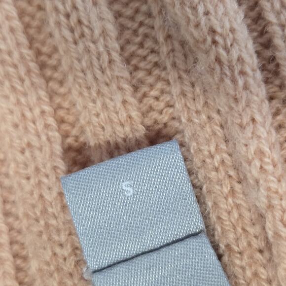 Vince Sweater Womens Small Tie Back Dolman Sleeve Cashmere Wool Peach Pink - Picture 6 of 12